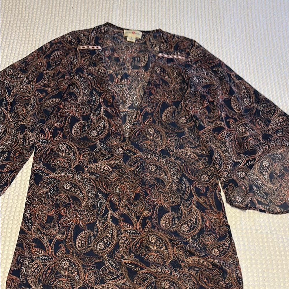 Chico's Paisley V-Neck Blouse